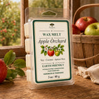 Raintree and Company 3oz Apple Orchard wax melt clamshell, front view